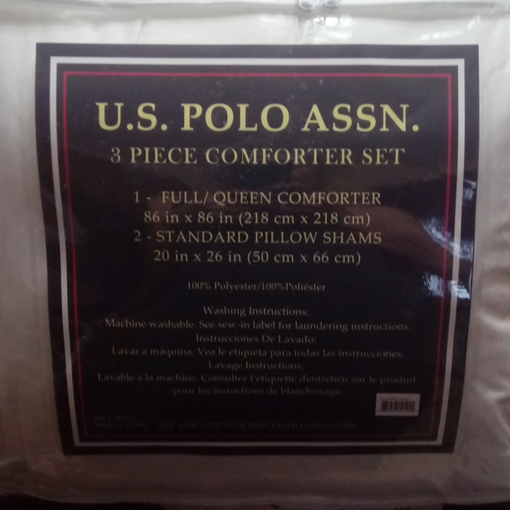 Us polo assn 3 piece comforter